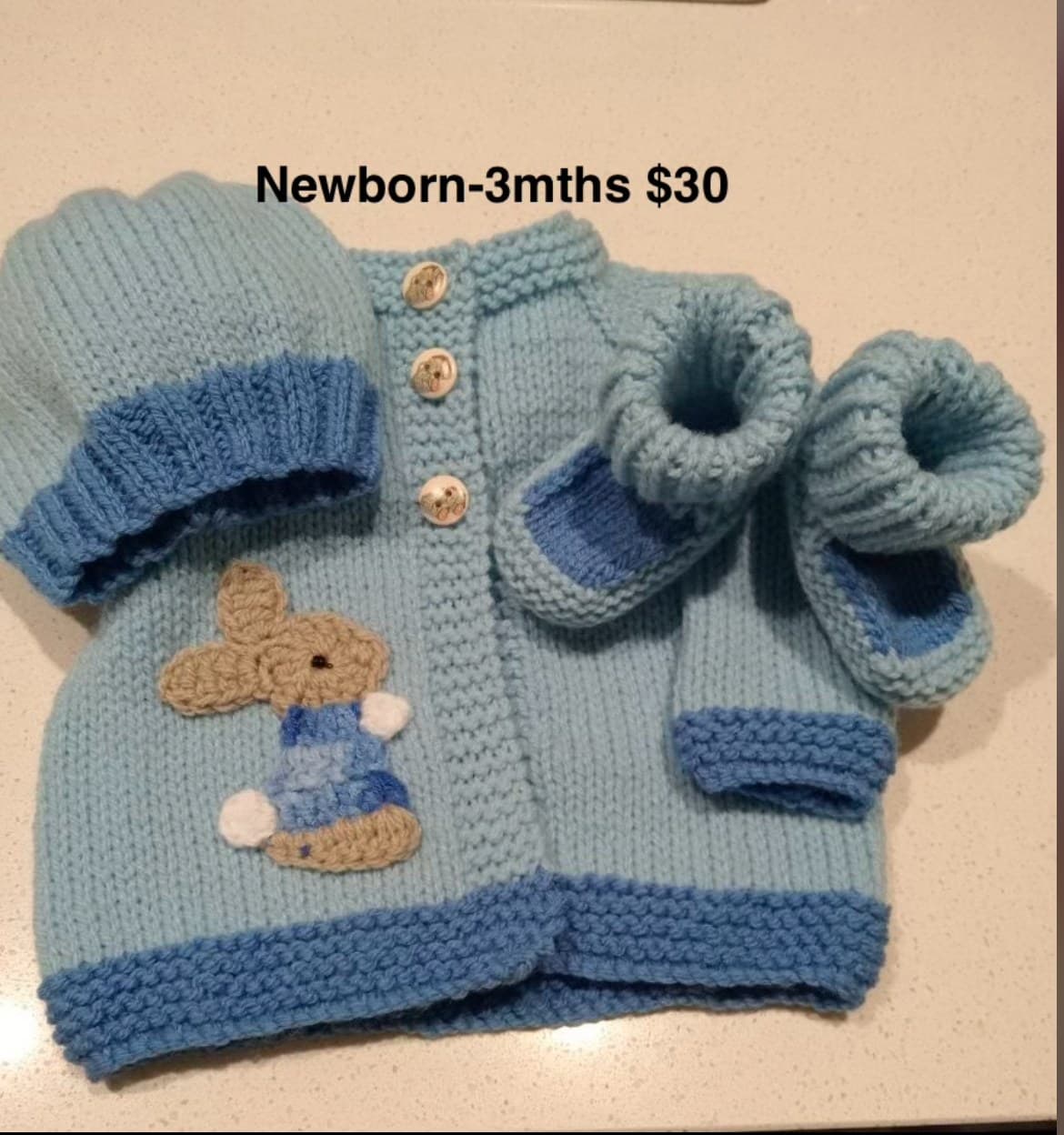 Bunny Friends Set with Booties